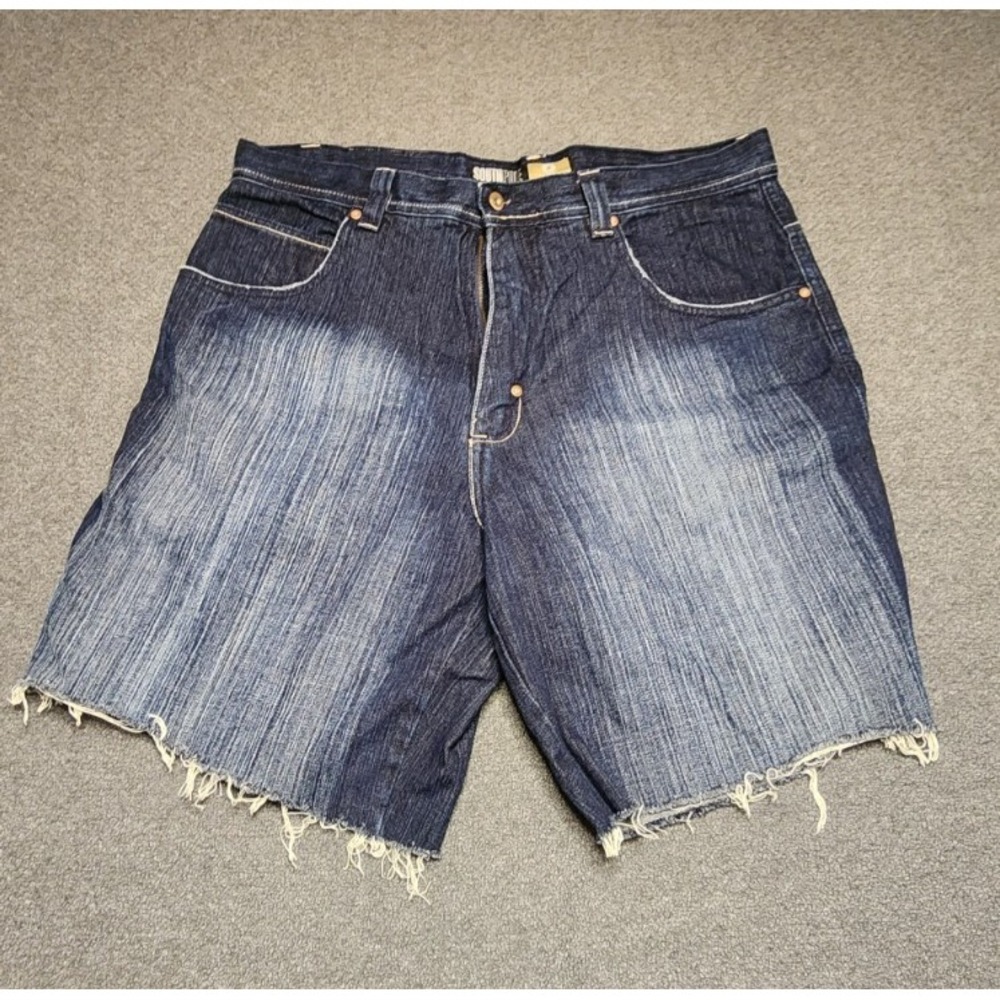 South Pole Baggy Vintage Jeans Dark Wash Mens Sz 38 RN82628  Cut Shorts